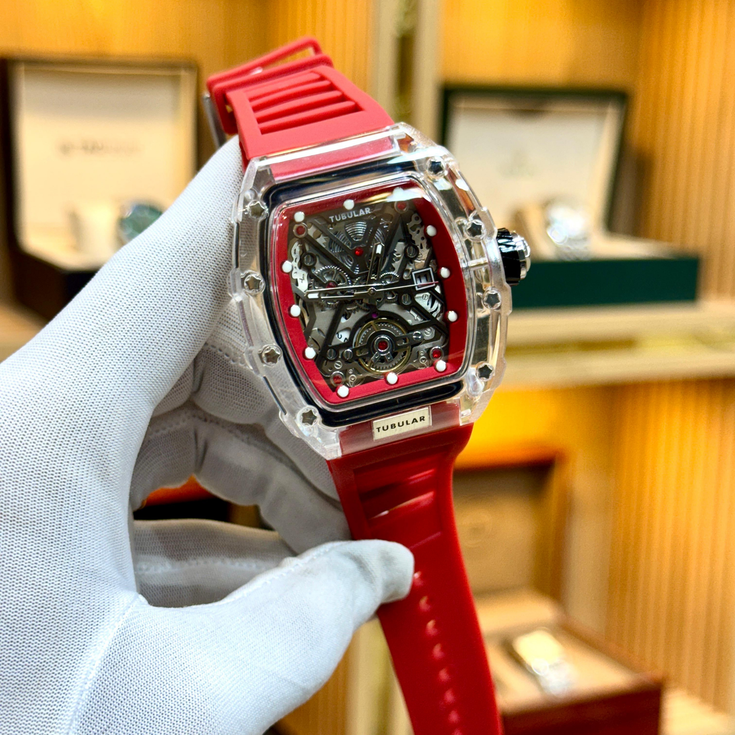 TUBULAR (orignal)
Quartz movement