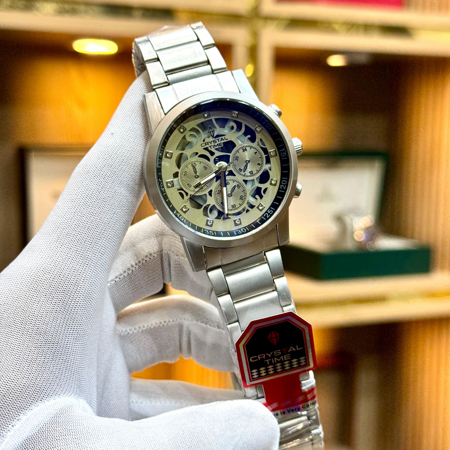 CRYSTAL TIME
Quartz movement