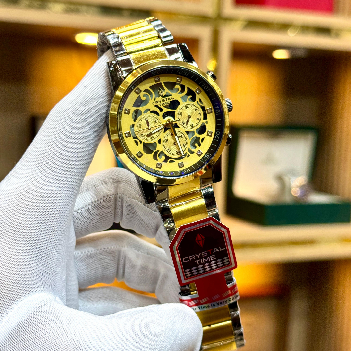 CRYSTAL TIME
Quartz movement