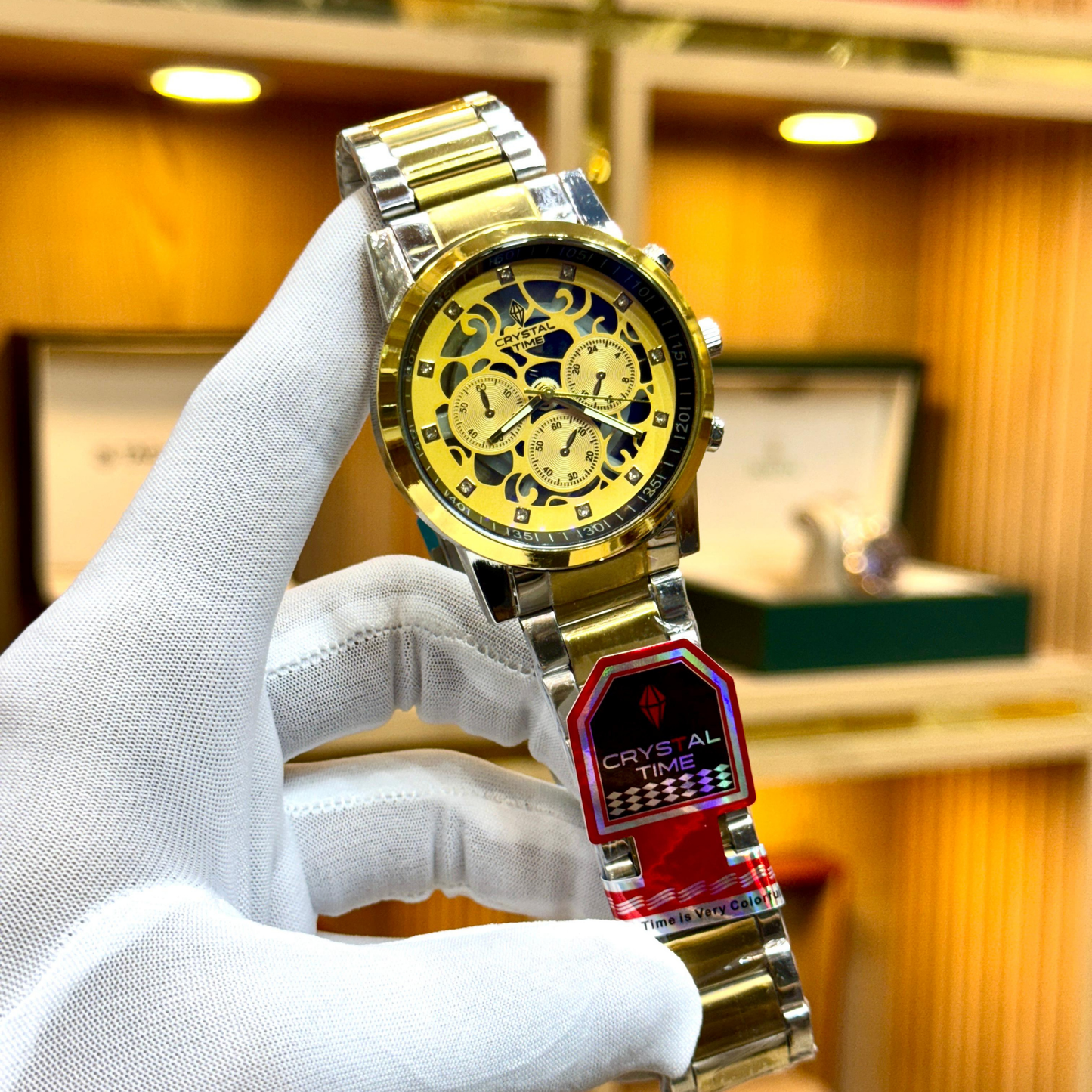 CRYSTAL TIME
Quartz movement